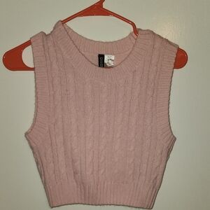 H&M Pink Knit Crop Top